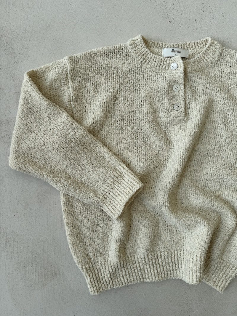 Buttoned Knit Jumper