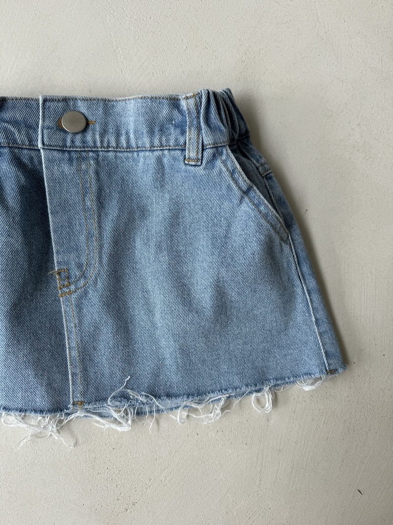 Criss Cross Jeans Skirt