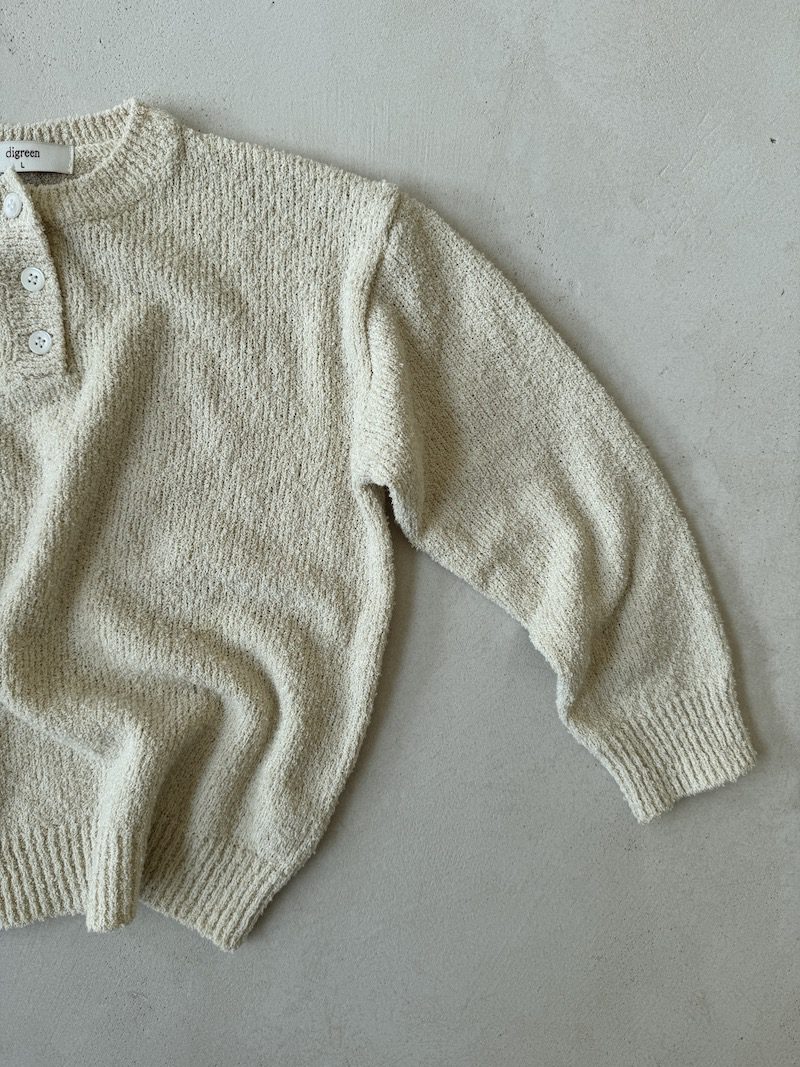 Buttoned Knit Jumper