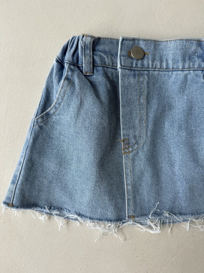 Criss Cross Jeans Skirt