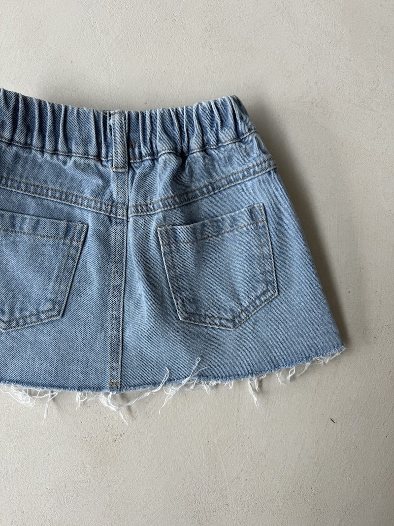 Criss Cross Jeans Skirt