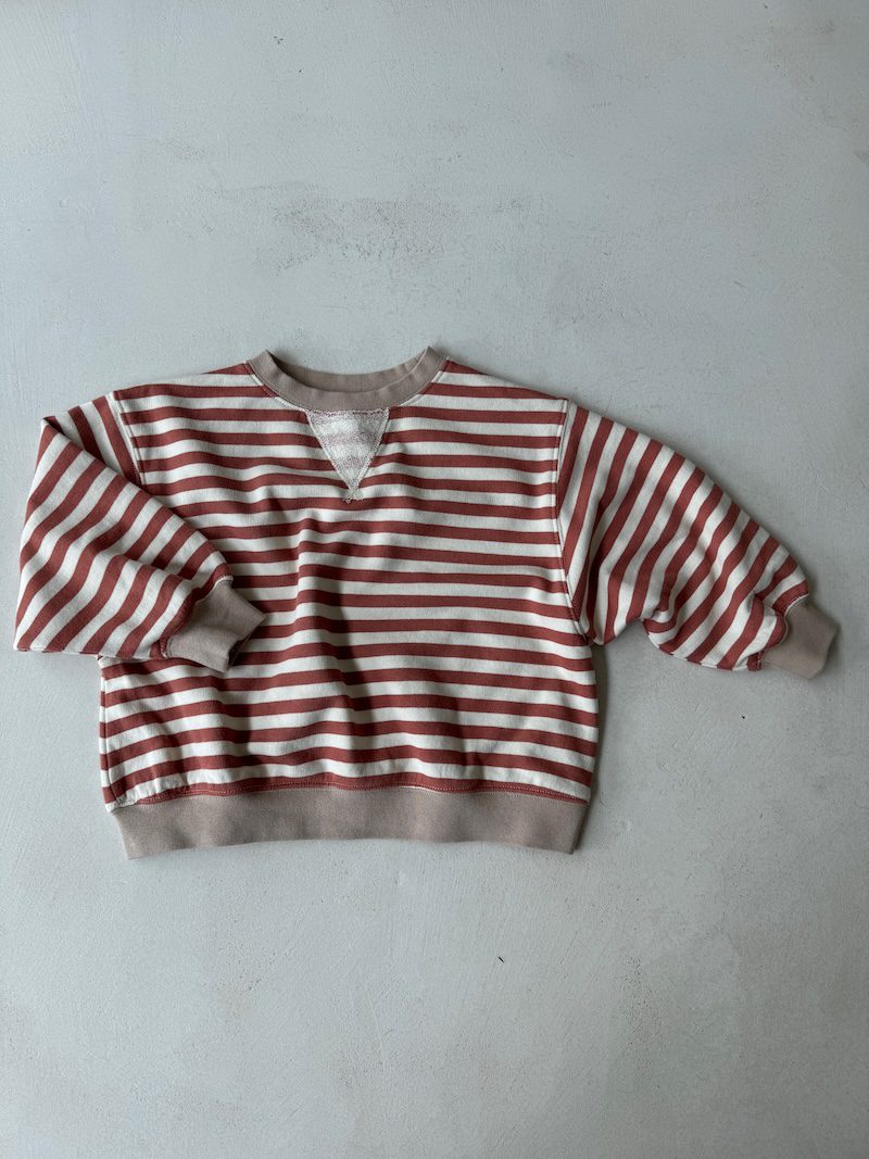 Poppy Stripe Sweatshirt