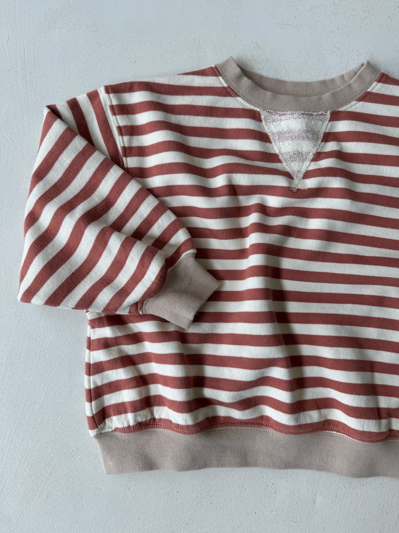 Poppy Stripe Sweatshirt