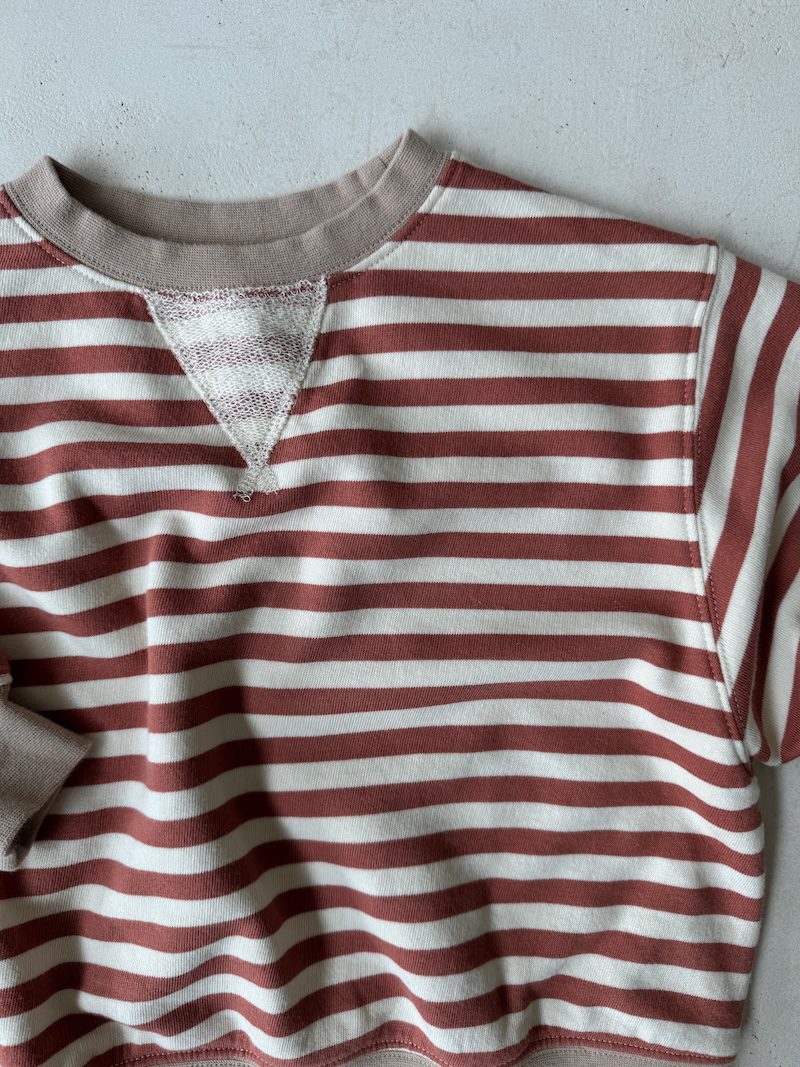 Poppy Stripe Sweatshirt
