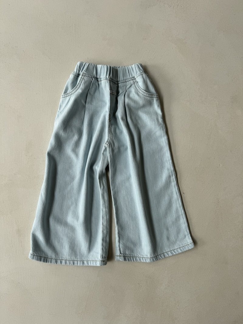 Wide Linen Flow Jeans