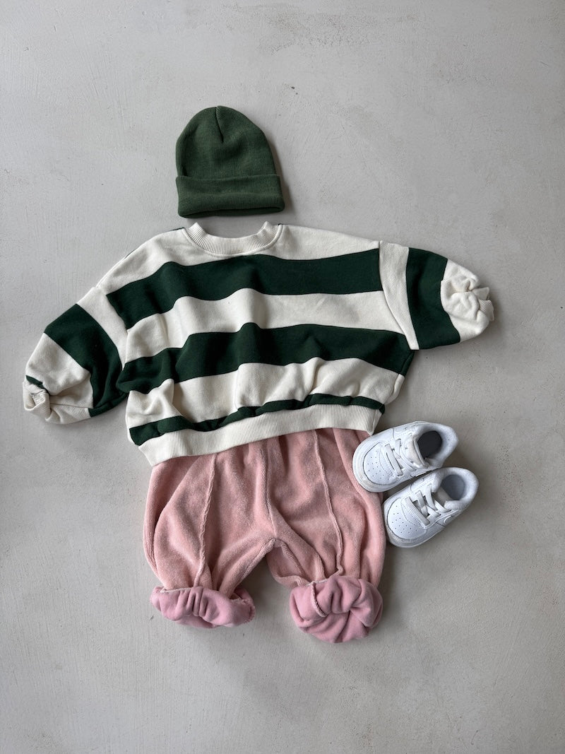 Mima Green Chunky Stripe Sweat