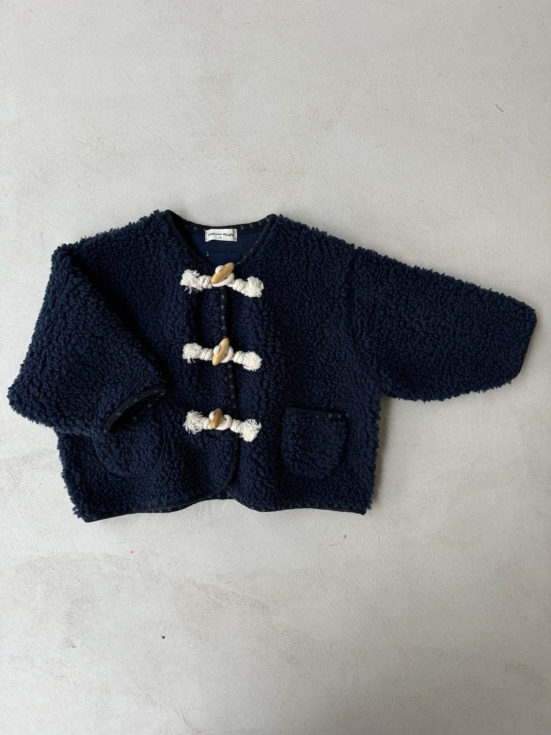 Navy Buckle Coat