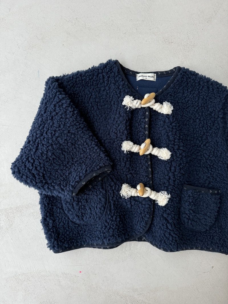 Navy Buckle Coat