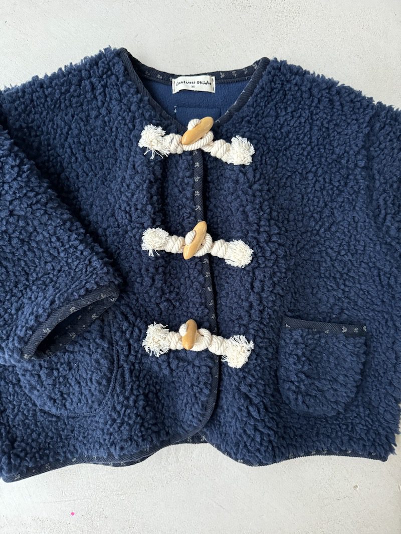 Navy Buckle Coat