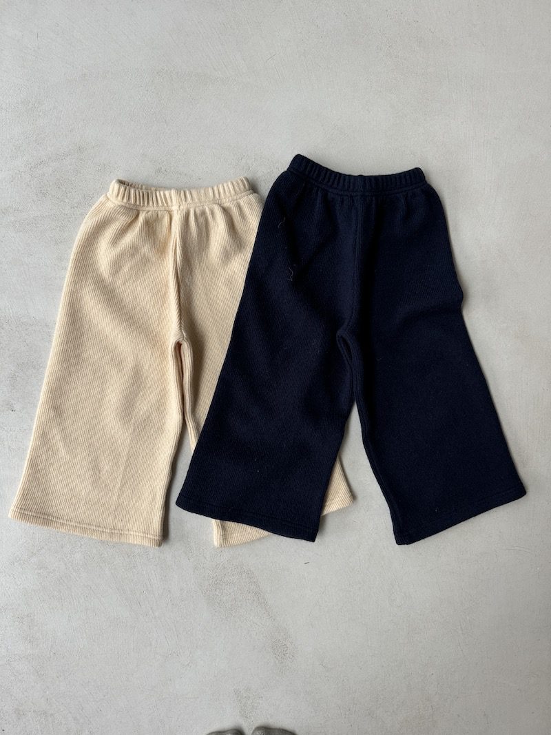 Knitted Wide Leg Pants
