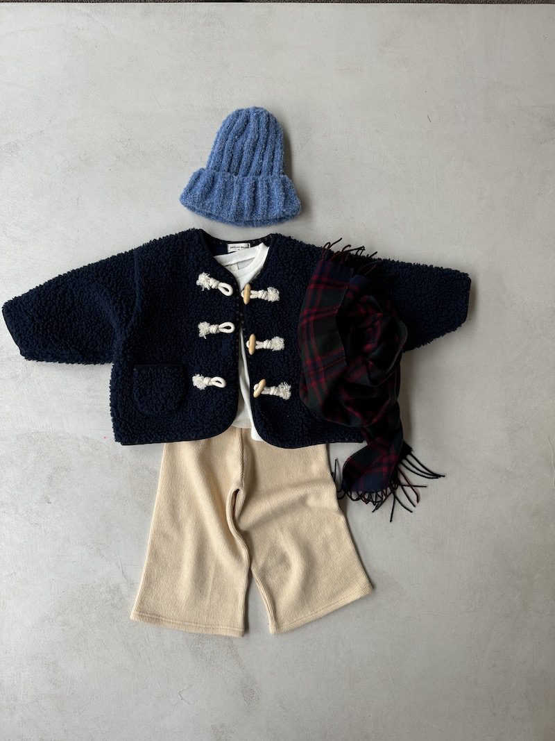 Navy Buckle Coat