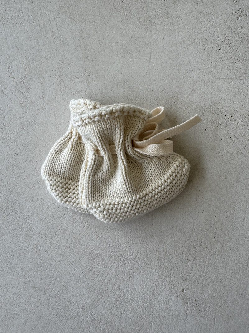 Cotton Knit Booties