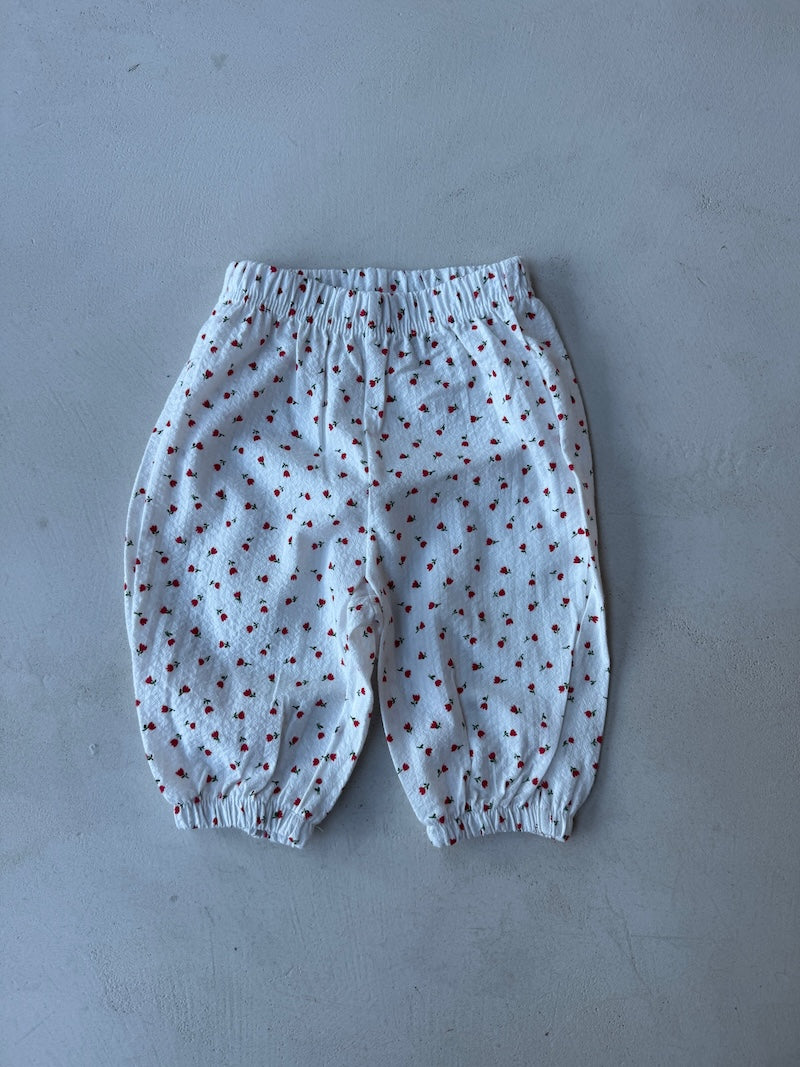 Bebe Flower Puff Pants