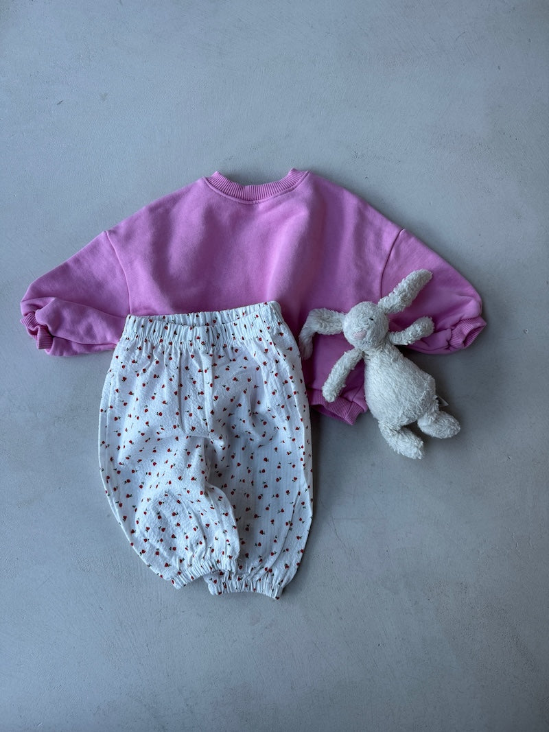 Bebe Flower Puff Pants