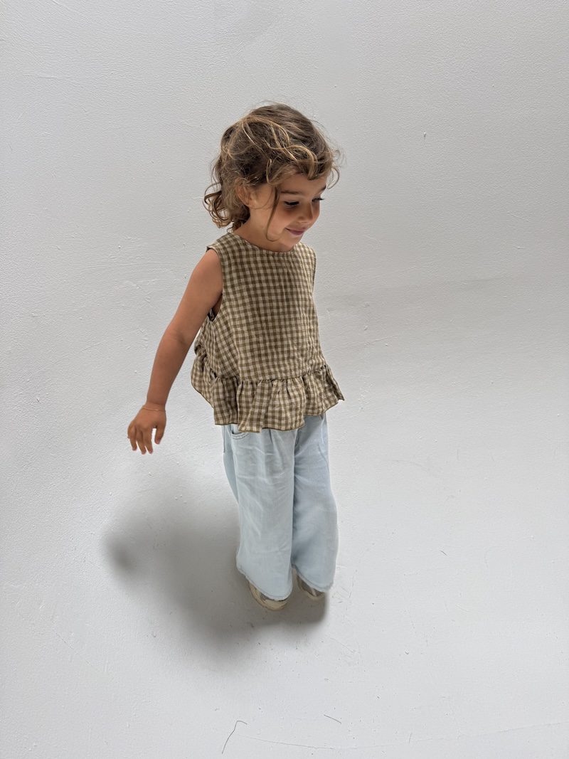 Wide Linen Flow Jeans