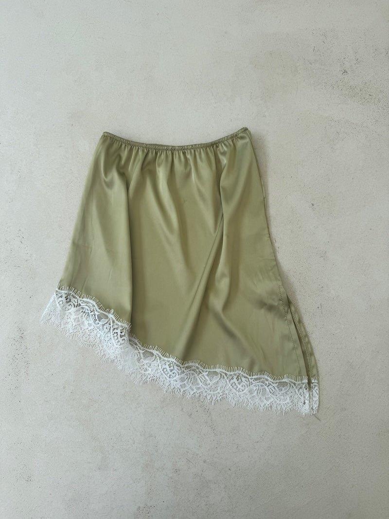 Satin Lace Skirt