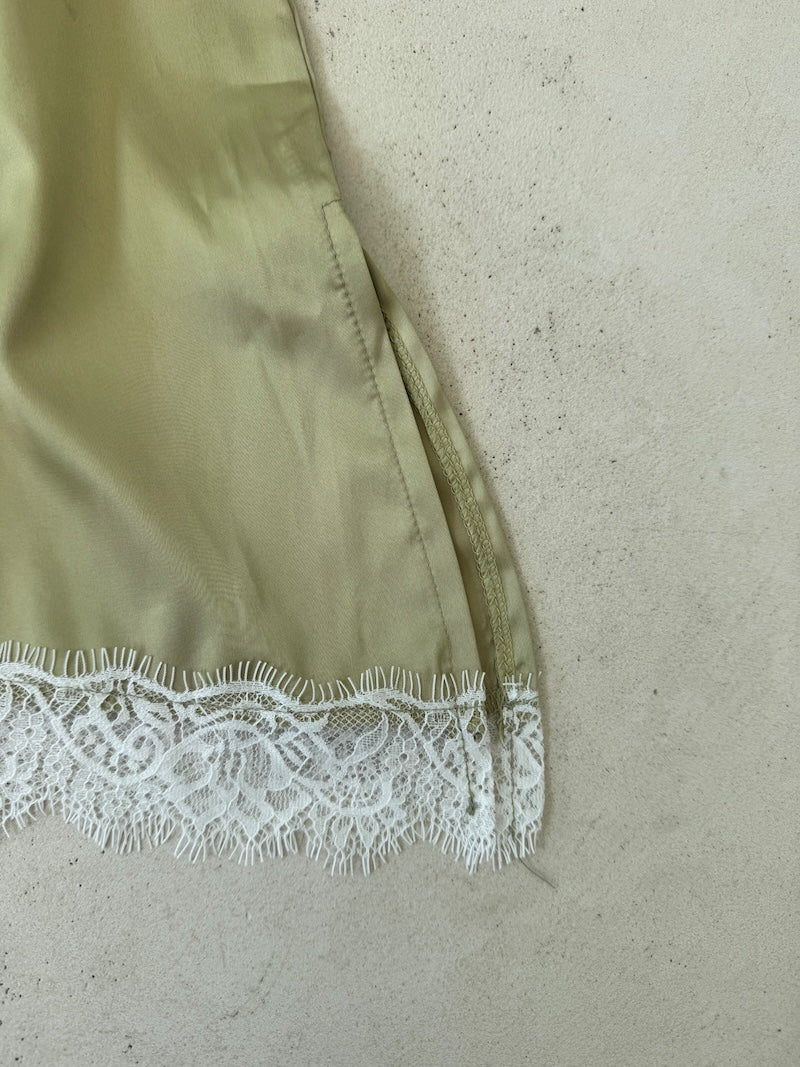 Satin Lace Skirt