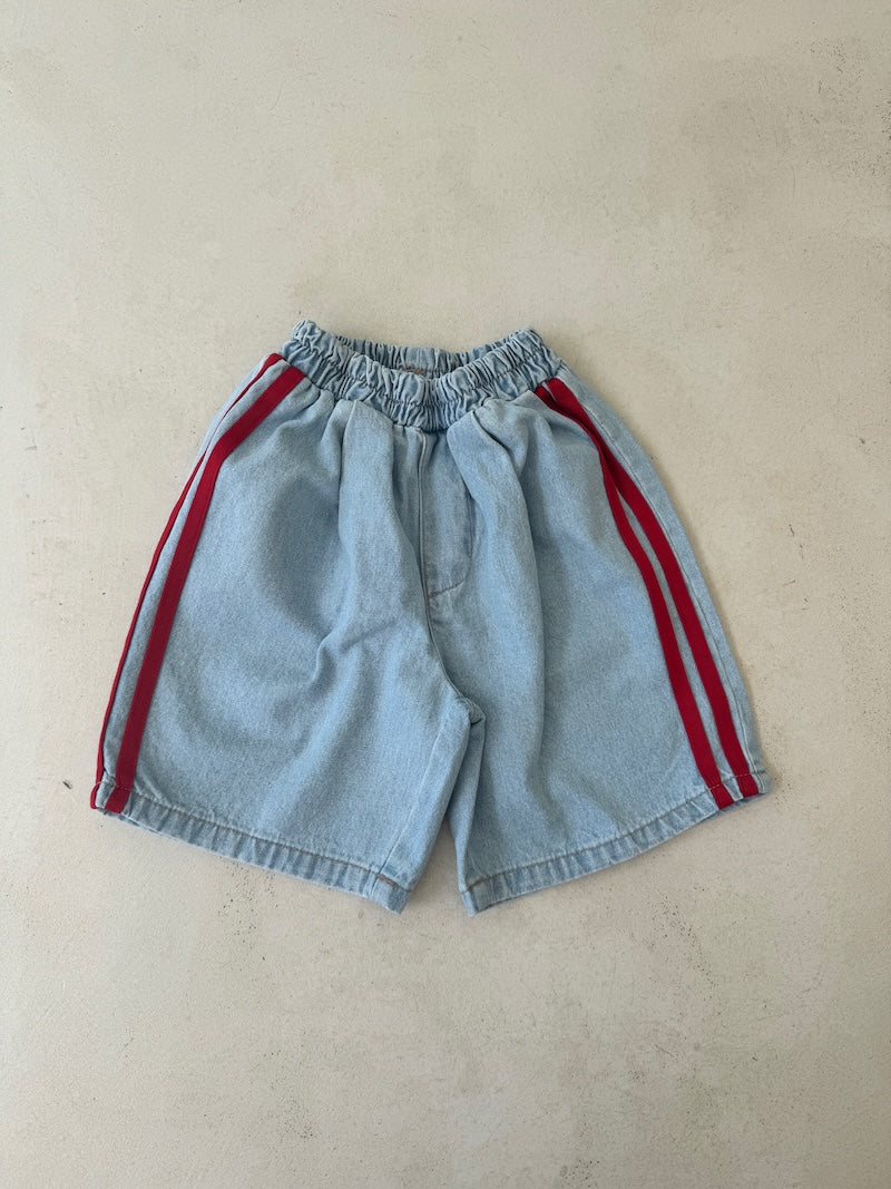 Track Denim Shorts