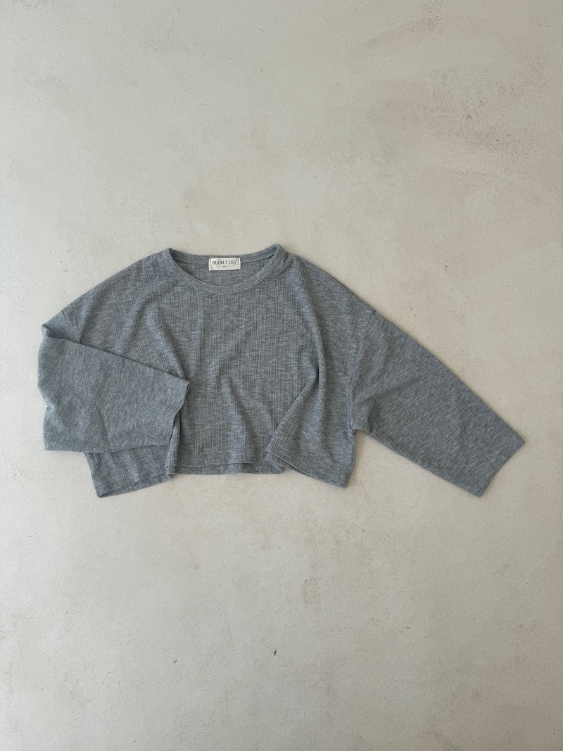 Ribbed Crop Tee