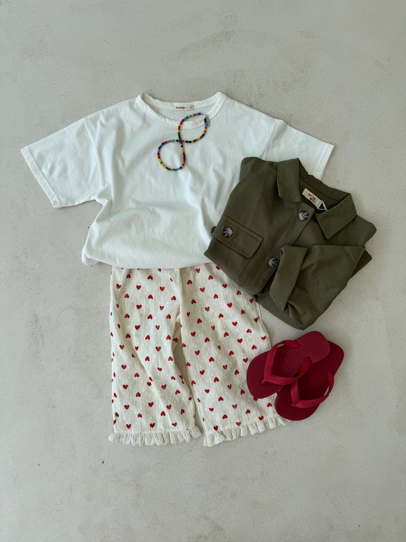 White Play Short Tee