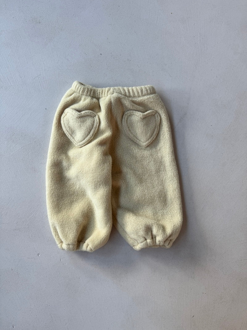 Bebe Fleece Heart Pants