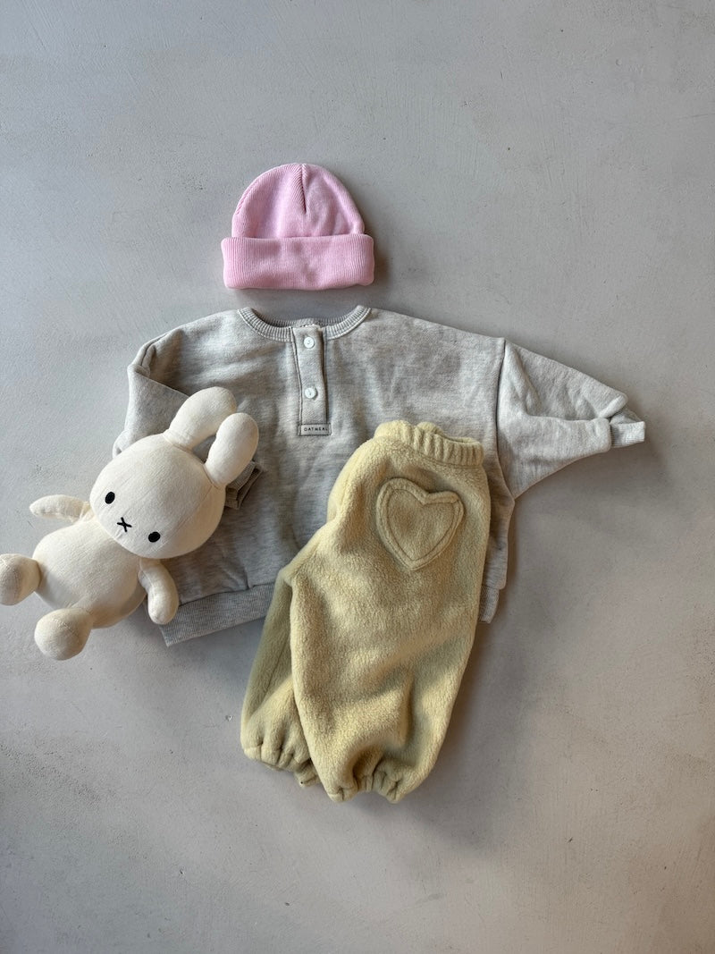 Bebe Fleece Heart Pants