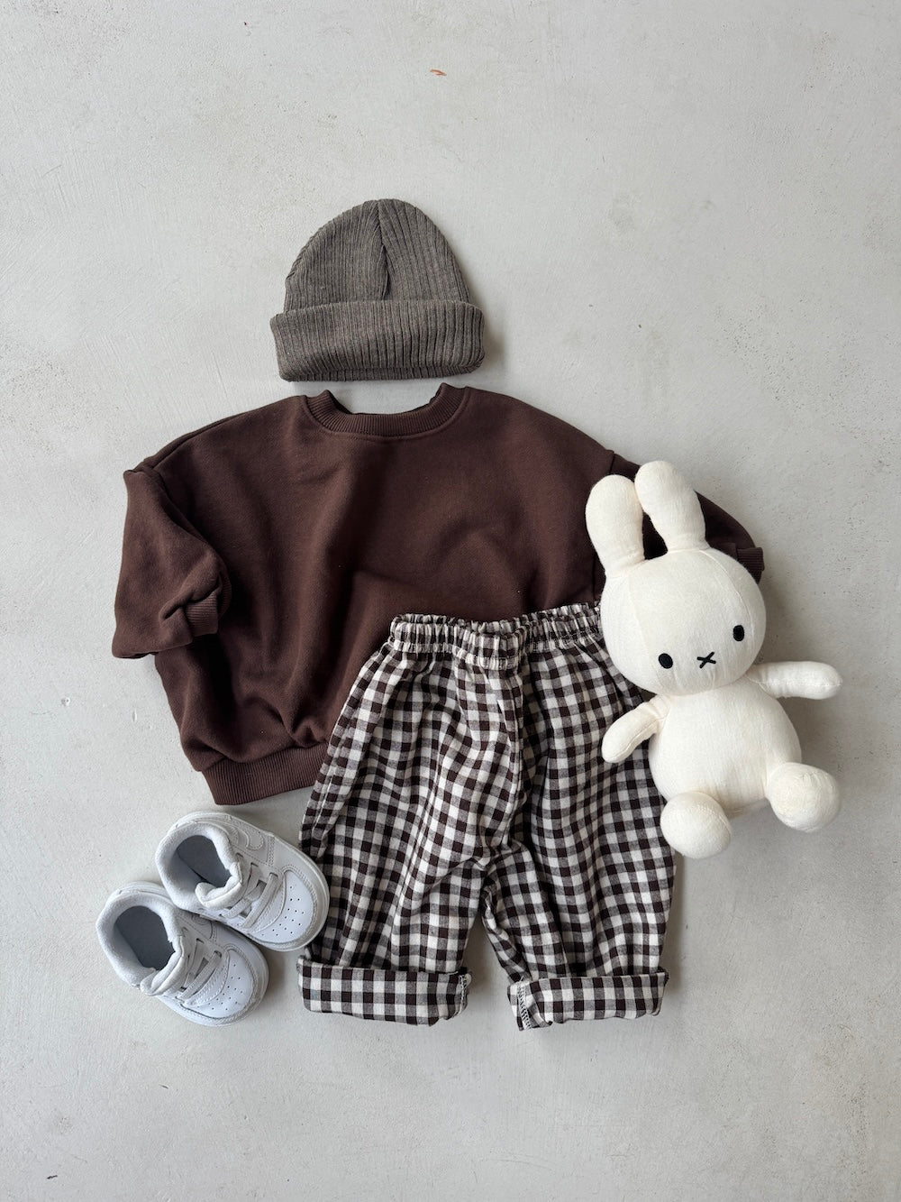 Bebe Brownie Check Pants