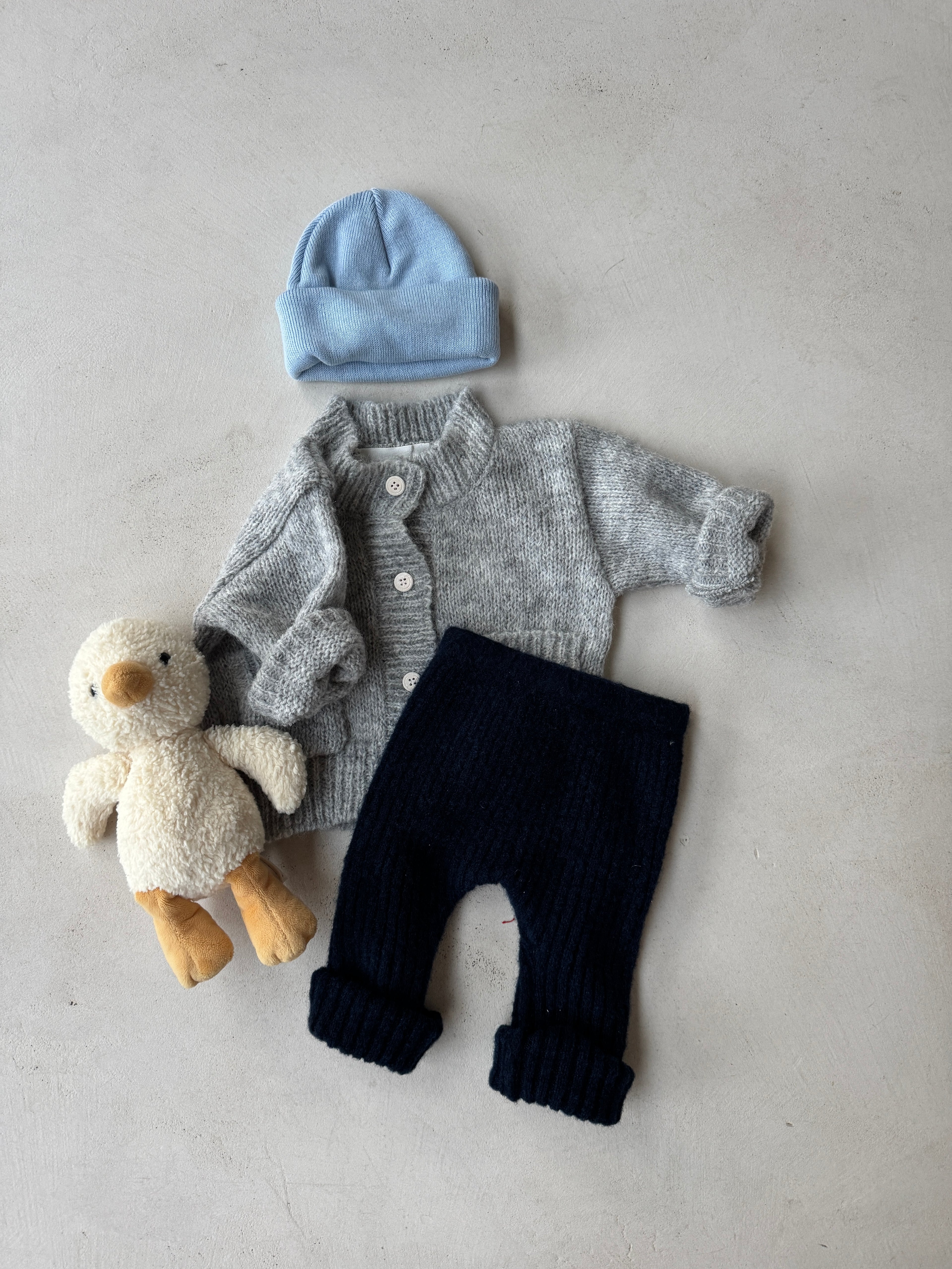 Wool Knit Rib Leggings