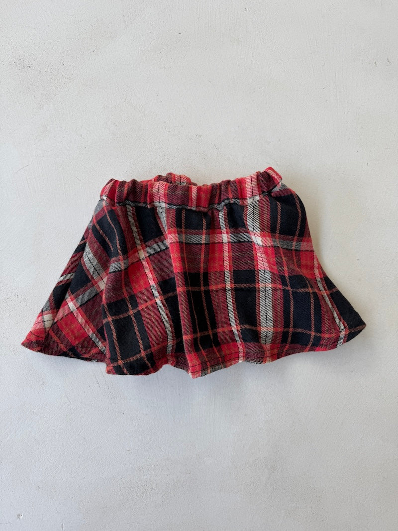 Red Check Skirtie