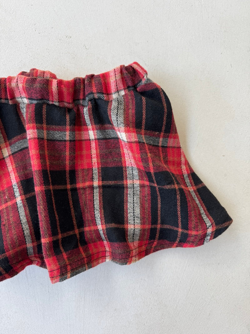 Red Check Skirtie
