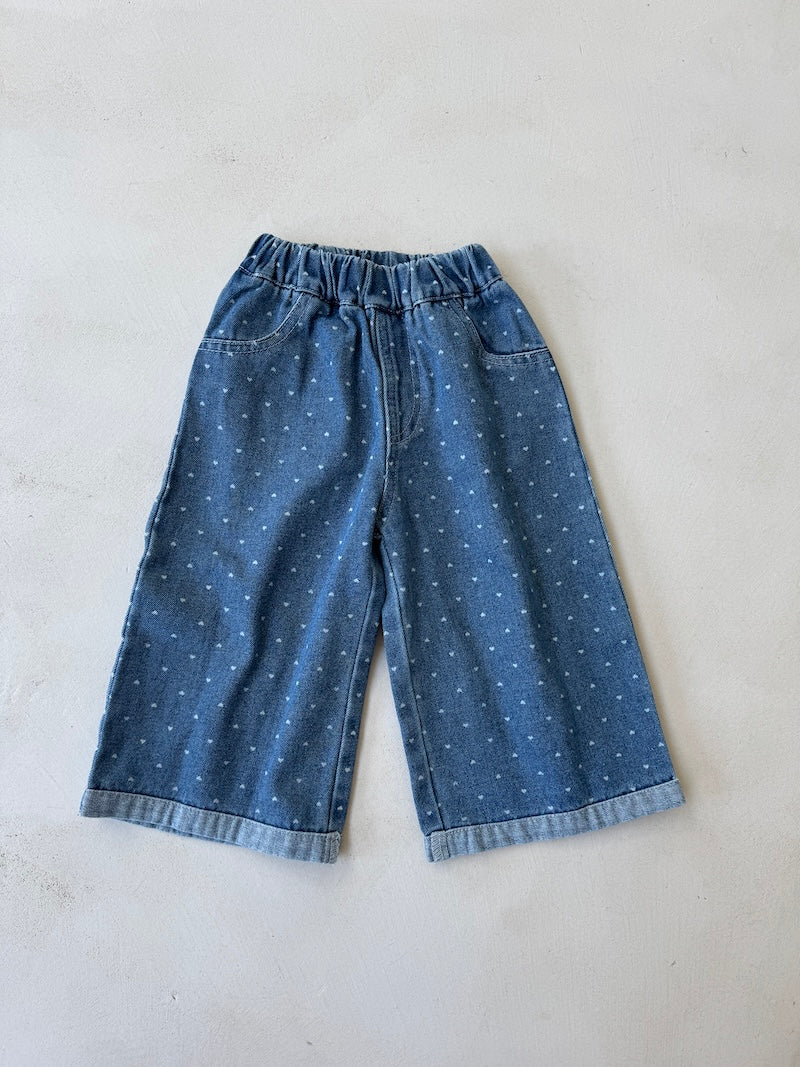 Heart Wide Jeans