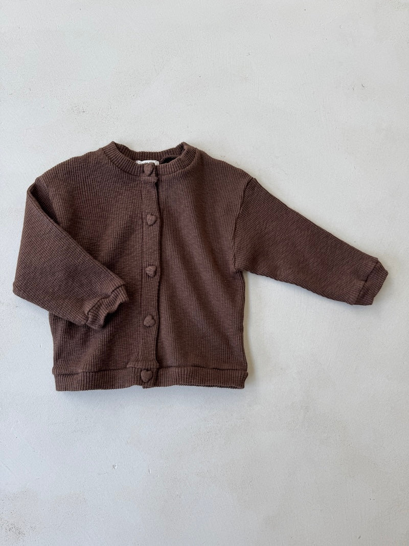 Heart rib Cardigan