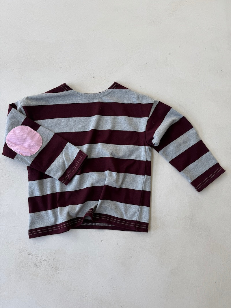 Pink Patch Stripes Tee
