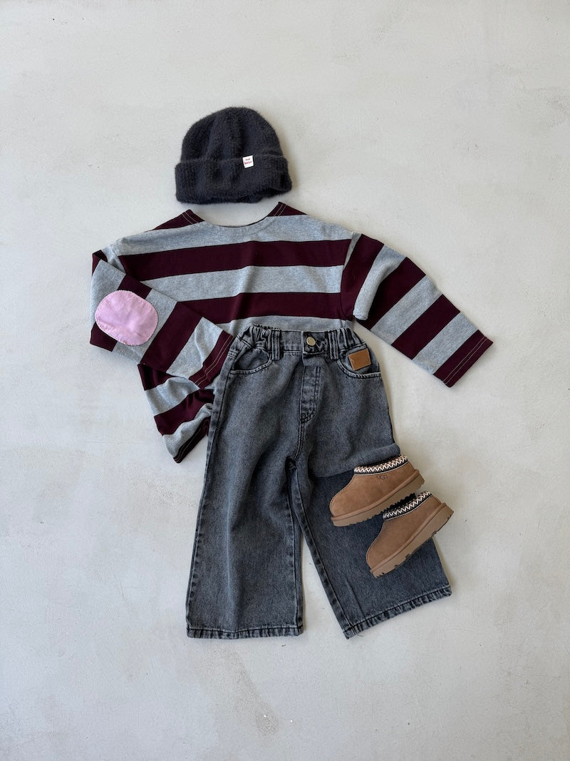 Pink Patch Stripes Tee