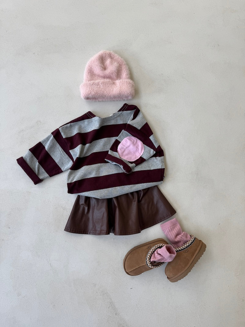 Pink Patch Stripes Tee