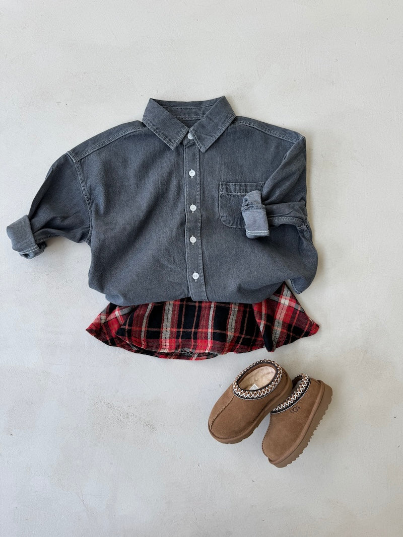 Red Check Skirtie