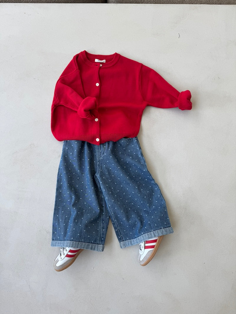 Heart Wide Jeans