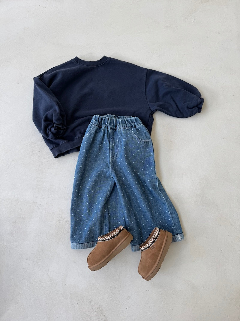 Heart Wide Jeans