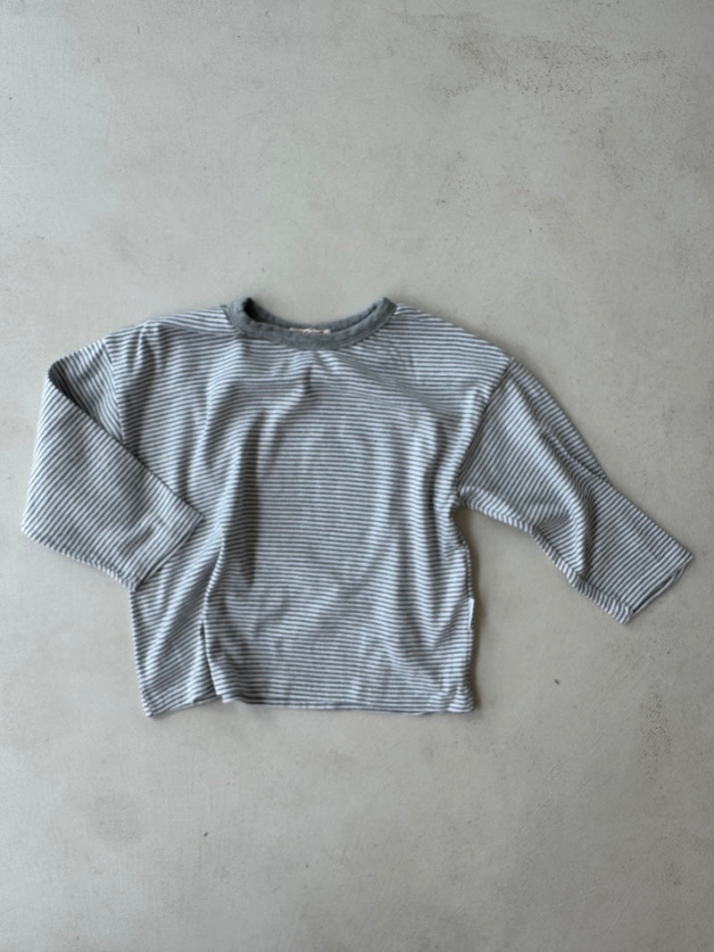 Grey Striped Top