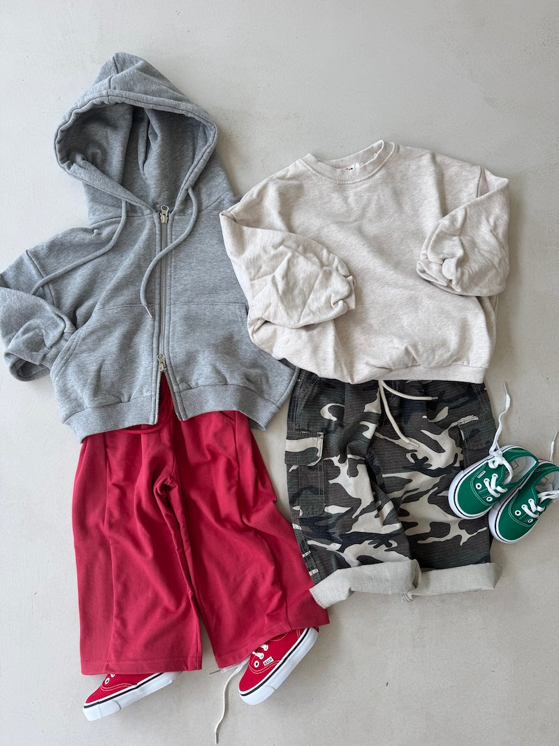 Icon Zip Hoodie Grey