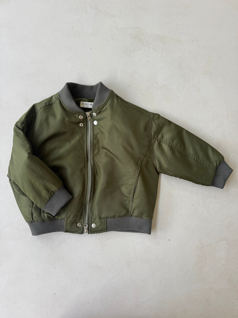 Khaki Bomber Jacket