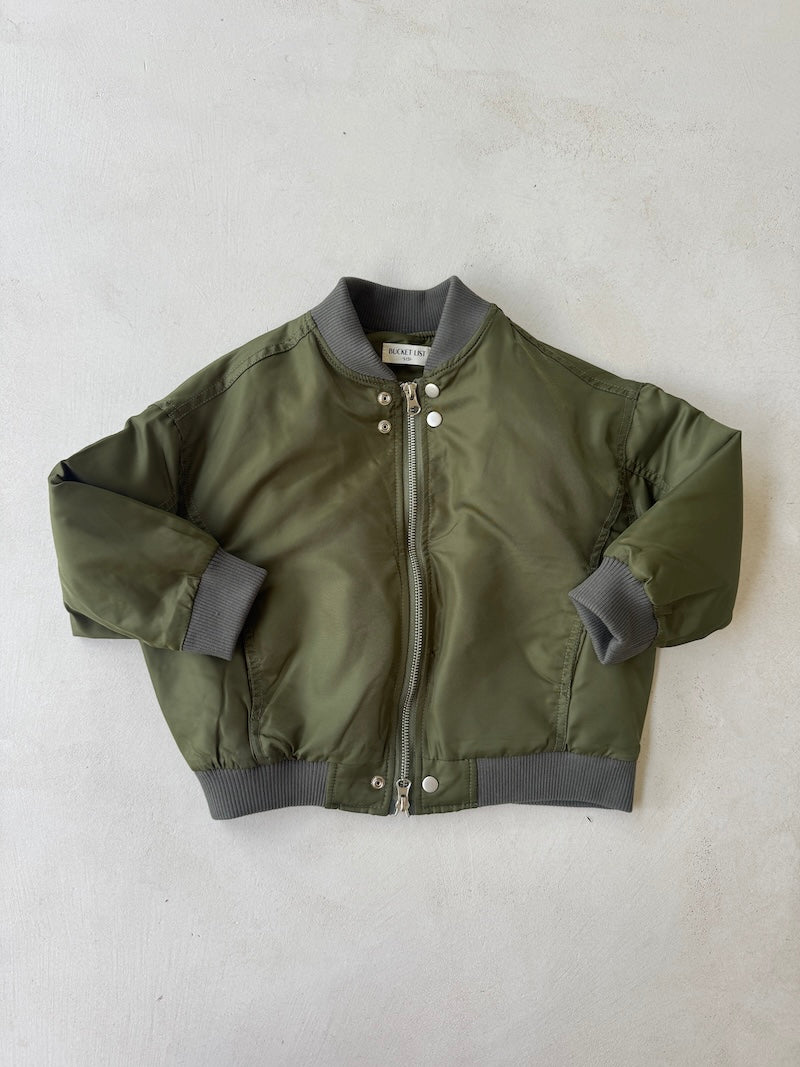 Khaki Bomber Jacket