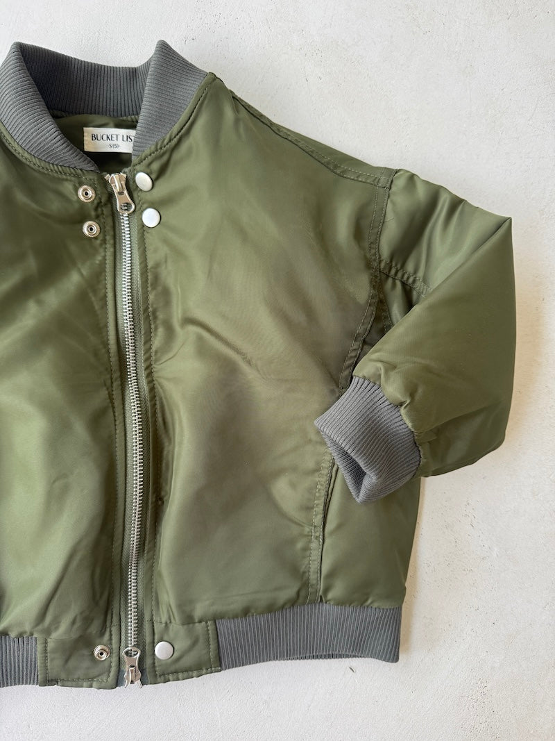 Khaki Bomber Jacket