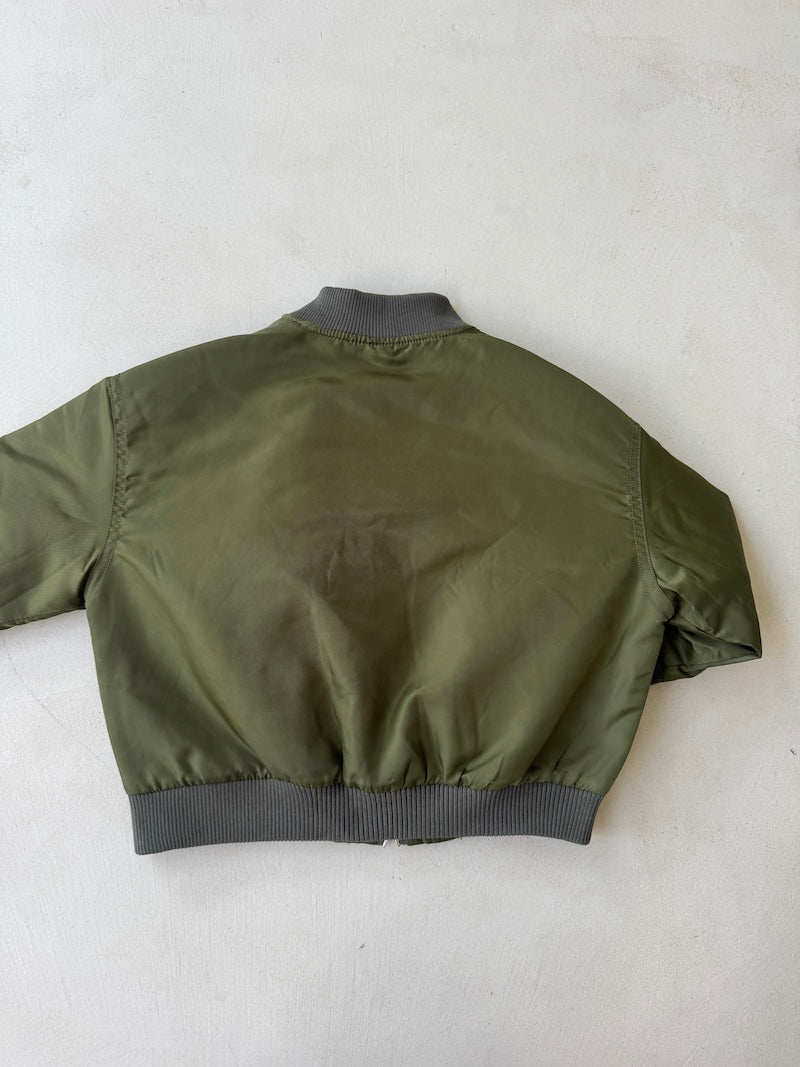 Khaki Bomber Jacket