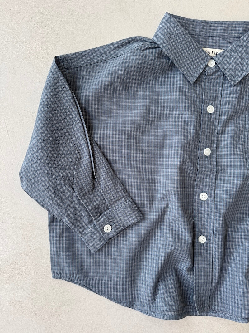 Checked Blue Shirt