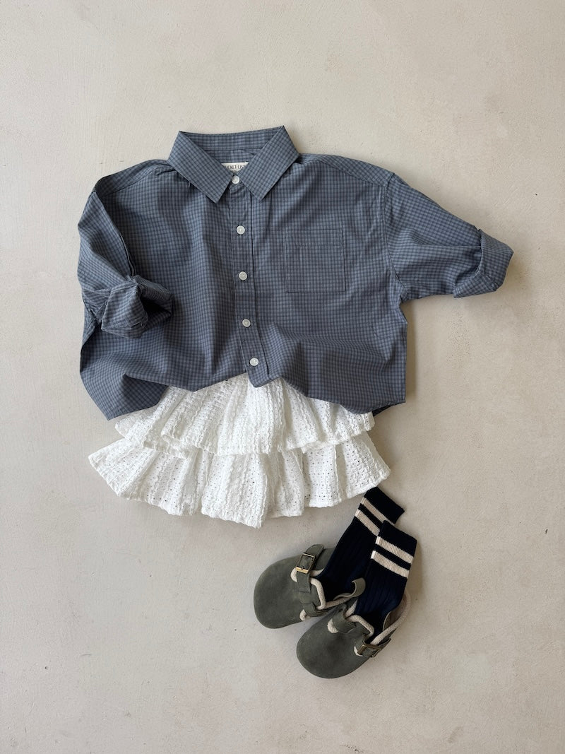 Checked Blue Shirt