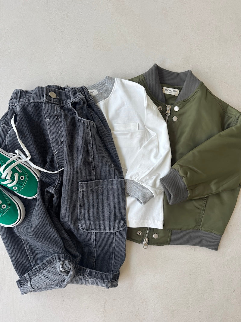 Khaki Bomber Jacket