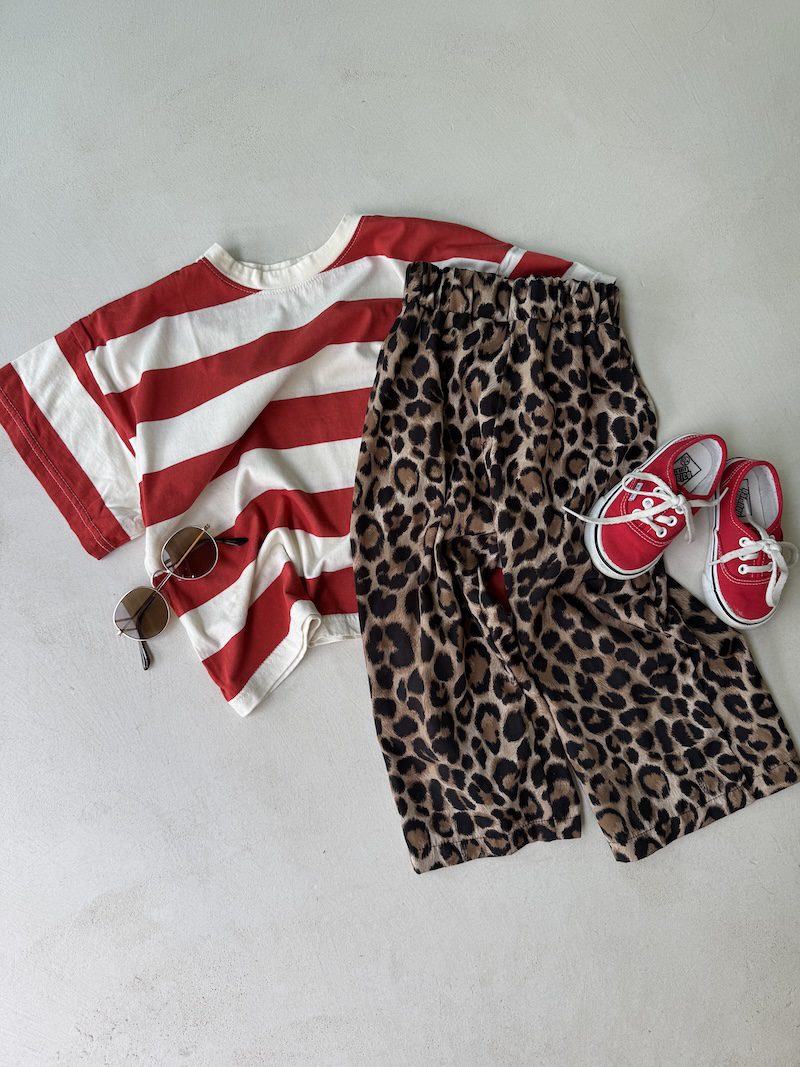 Red Big Stripes Tee