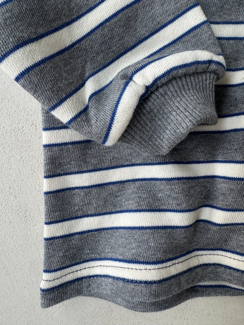 Mini Grey Striped Top