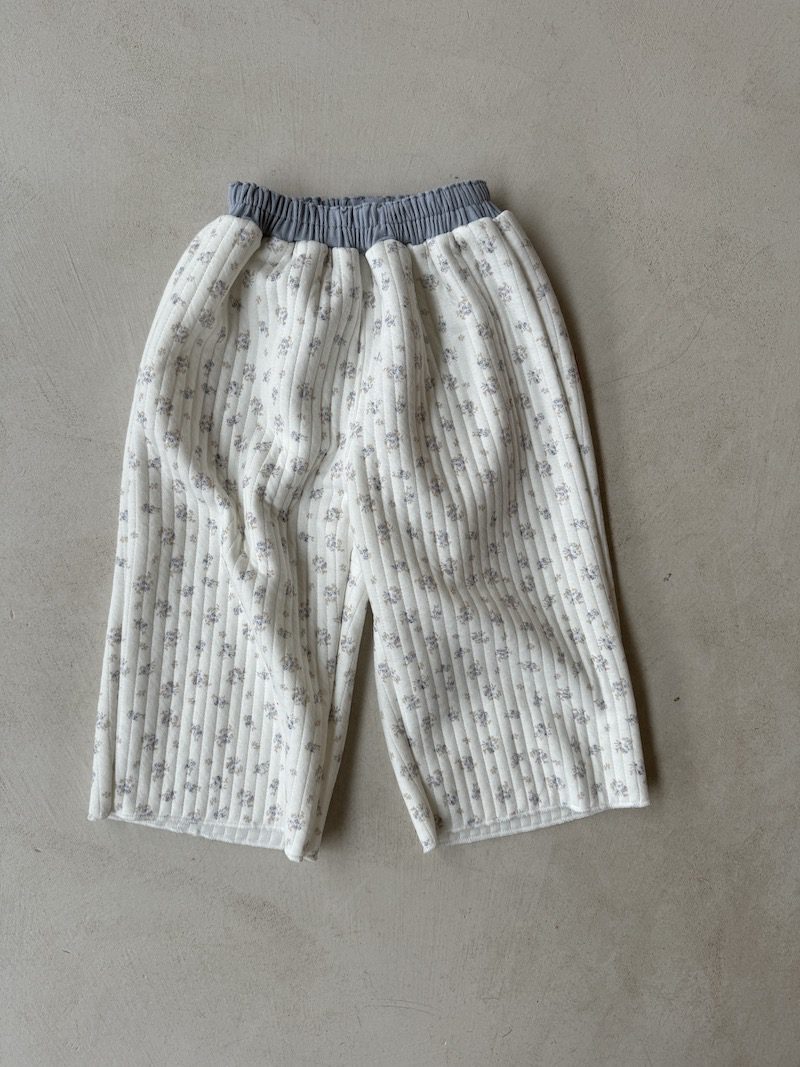 Flower Quilted Pants
